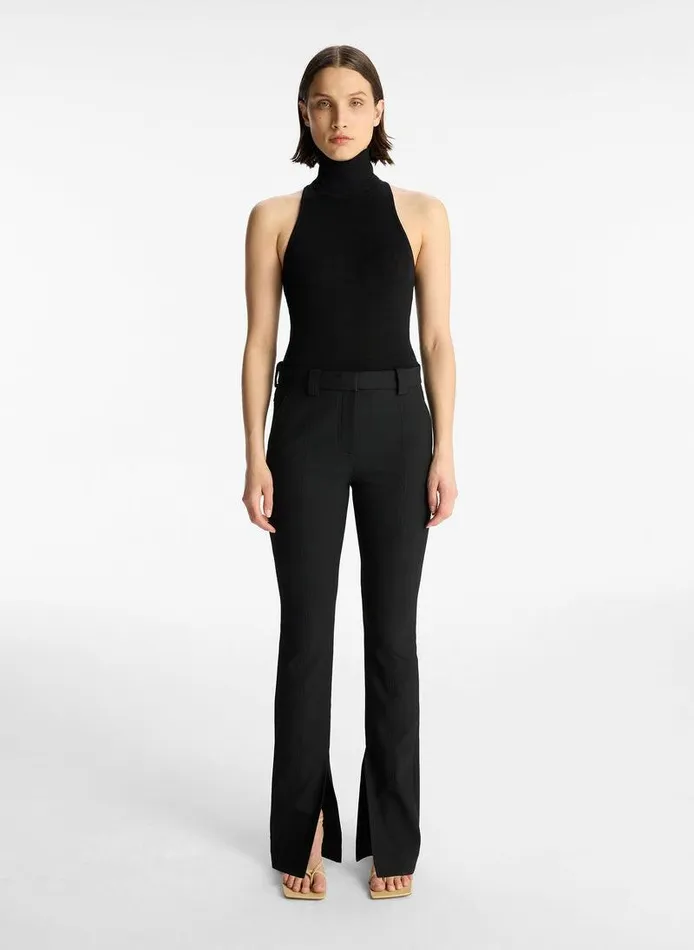 Sweaters Women ALC Paltrow Cotton Knit Top Black Sweaters Women ALC Paltrow Cotton Knit Top Black