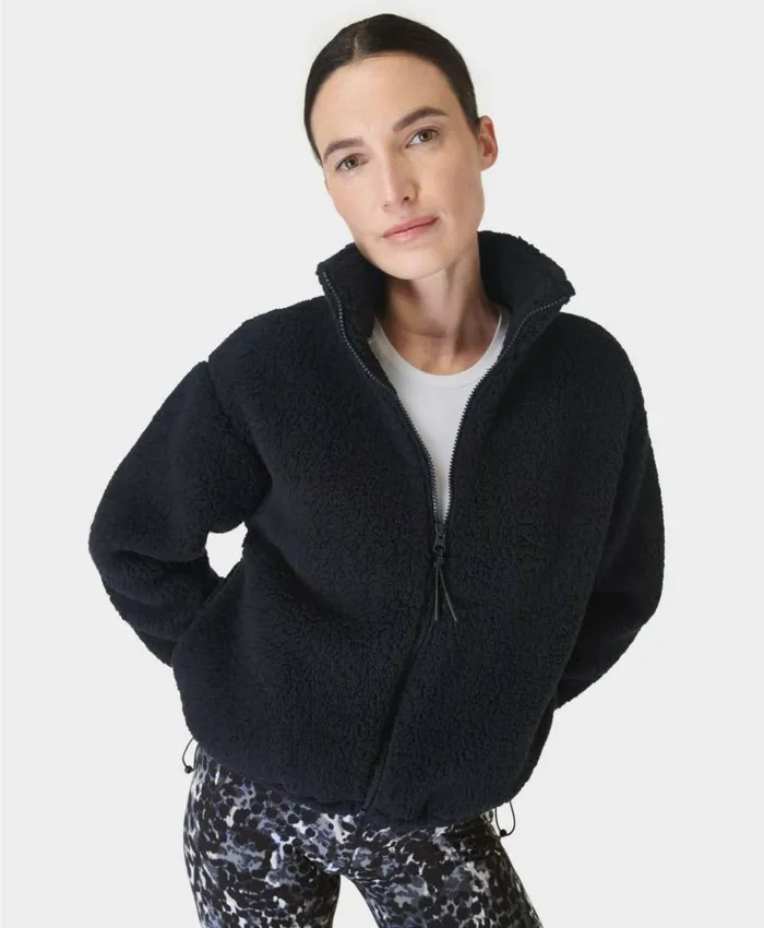 Sweaty Betty Canyon Fleece Zip Up Black Clothing Sweatshirts Hoodies