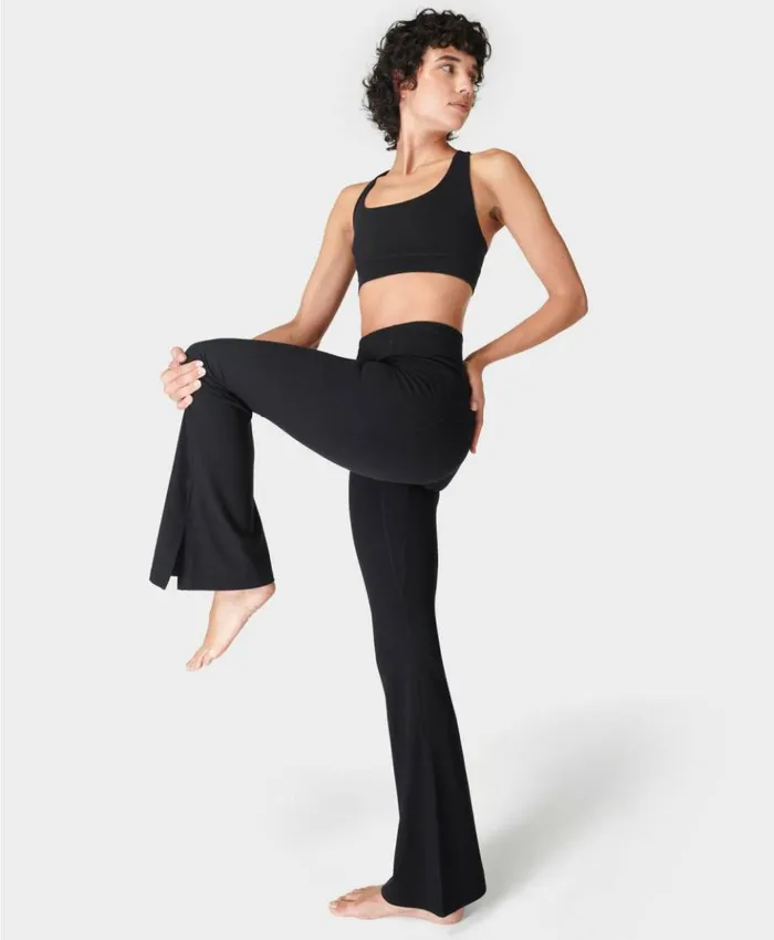 Sweaty Betty Super Soft Flare Yoga Pants Black Clothing Full Length