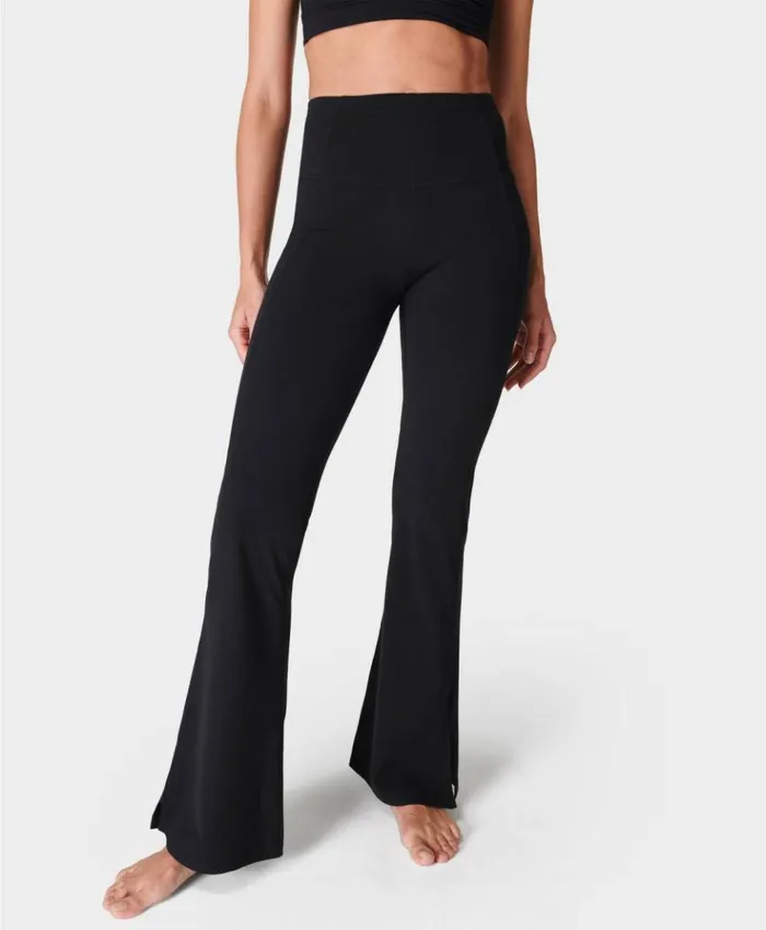 Sweaty Betty Super Soft Flare Yoga Pants Black Clothing Full Length