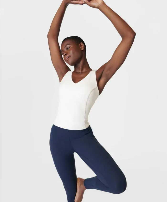 Sweaty Betty Super Soft Picot Lace Strappy Bra Tank Lily White Clothing Tank Tops Sweaty Betty Super Soft Picot Lace Strappy Bra Tank Lily White Clothing Tank Tops