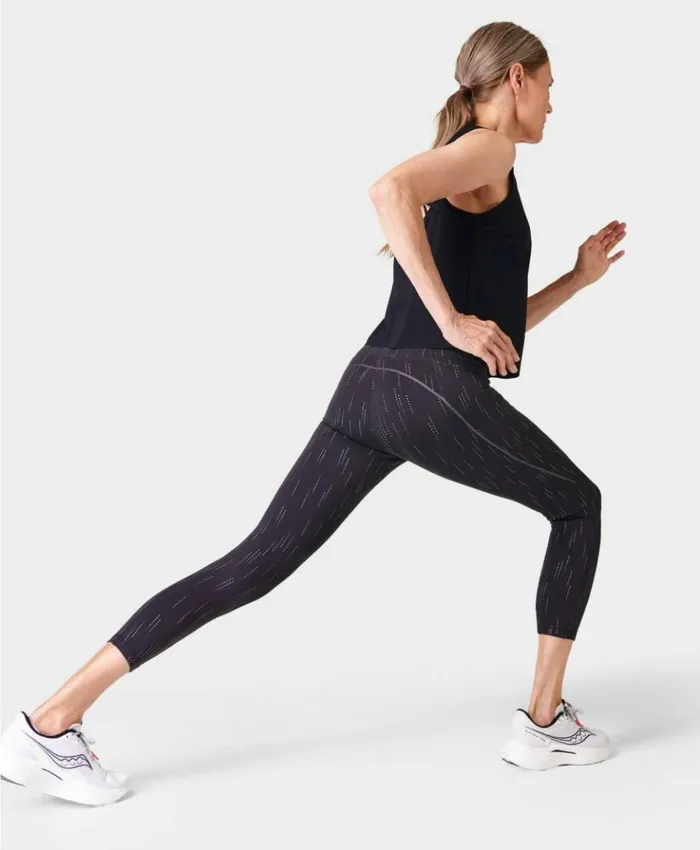 Sweaty Betty Therma Boost 20 78 Reflective Running Leggings Grey Sb Dot Reflective Print Clothing Sweaty Betty Therma Boost 20 78 Reflective Running Leggings Grey Sb Dot Reflective Print Clothing