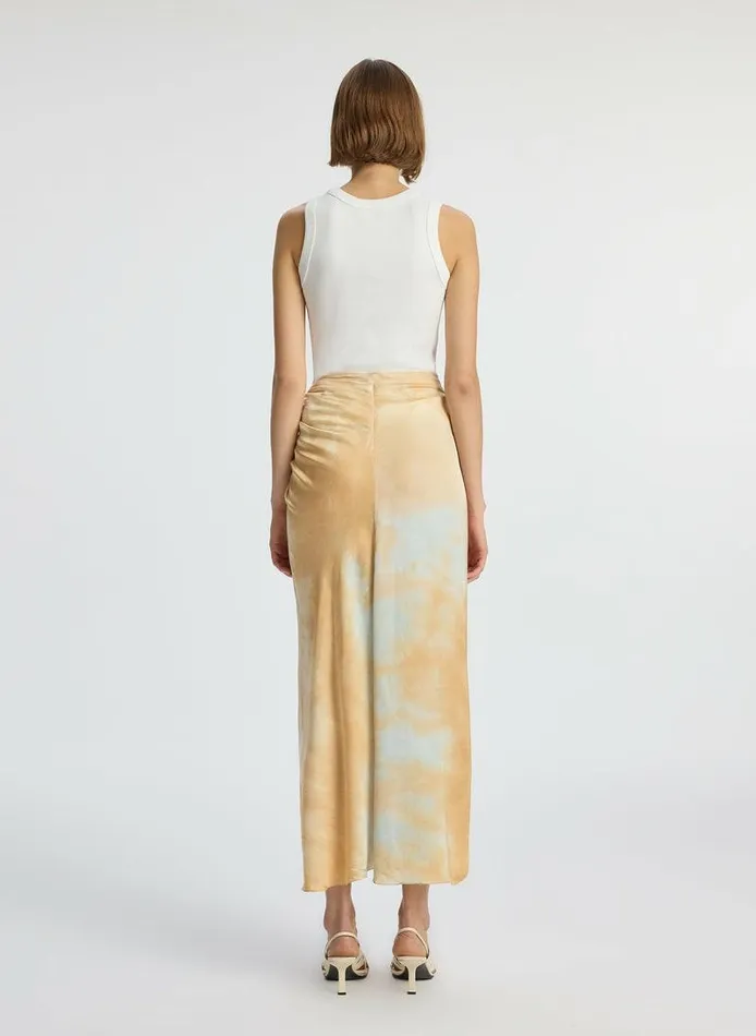 Swim Women ALC Grace Satin Midi Skirt Blue Swim Women ALC Grace Satin Midi Skirt Blue