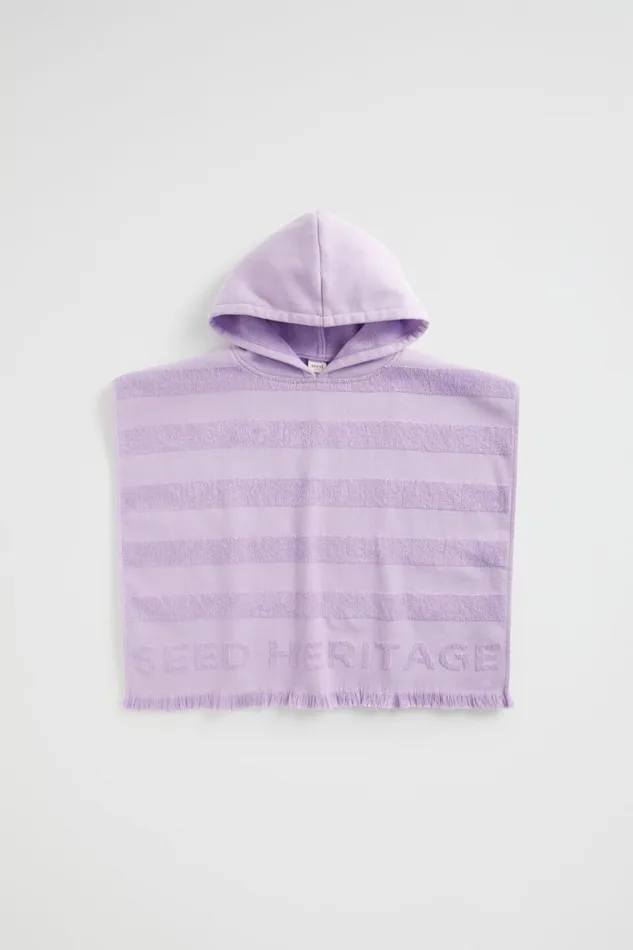 Swimwear Baby Seed Heritage Heritage Terry Poncho Lavender