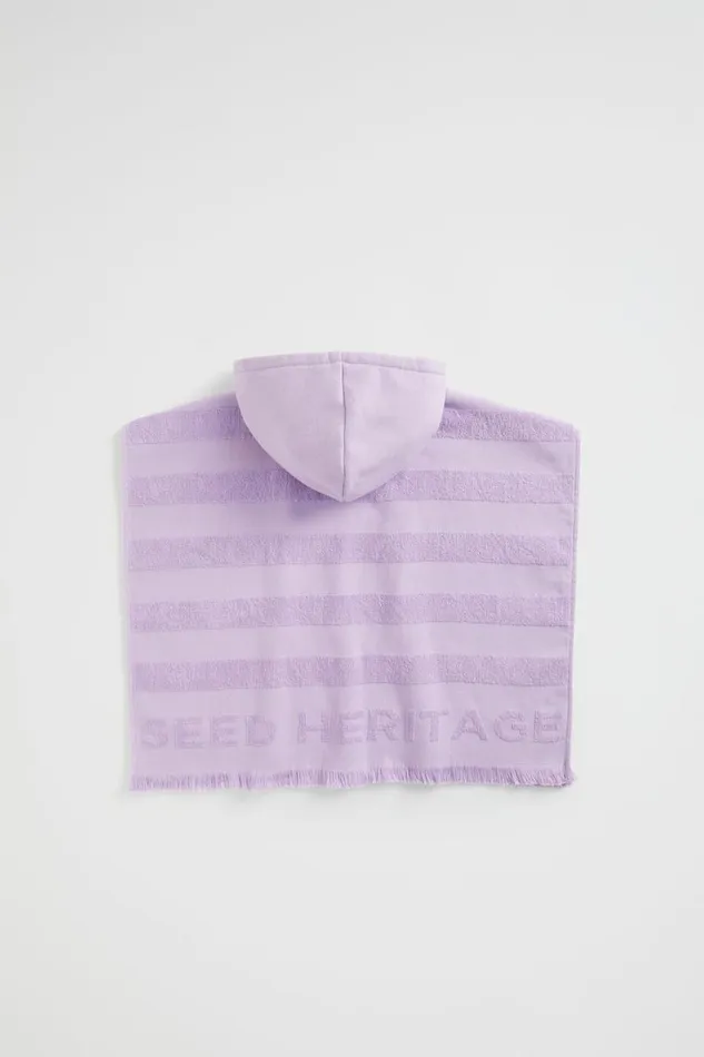 Swimwear Baby Seed Heritage Heritage Terry Poncho Lavender