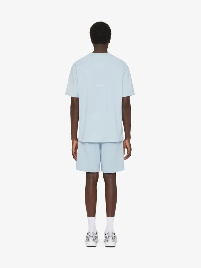 TShirt In Cotton With 4g Detail Sky Blue Men Givenchy TShirts