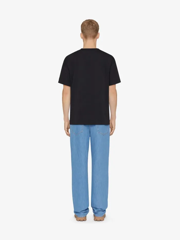TShirt In Mercerized Cotton With 4g Detail Black Men Givenchy TShirts