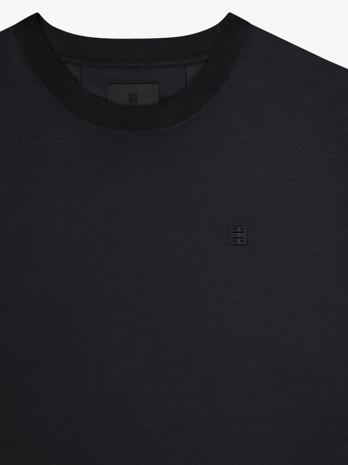 TShirt In Mercerized Cotton With 4g Detail Black Men Givenchy TShirts