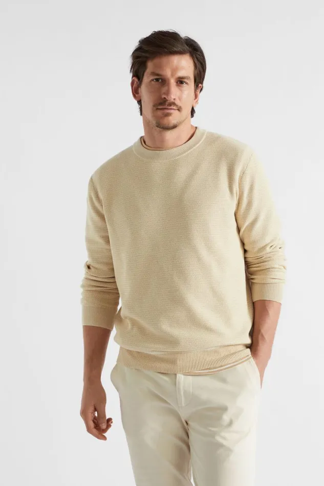 TShirts and Sweaters Man Seed Heritage Lightweight Sweater Sand