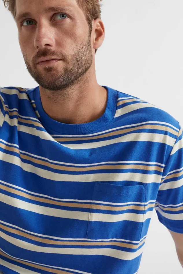 TShirts and Sweaters Man Seed Heritage Summer Pocket Tee Deep Ocean Multi