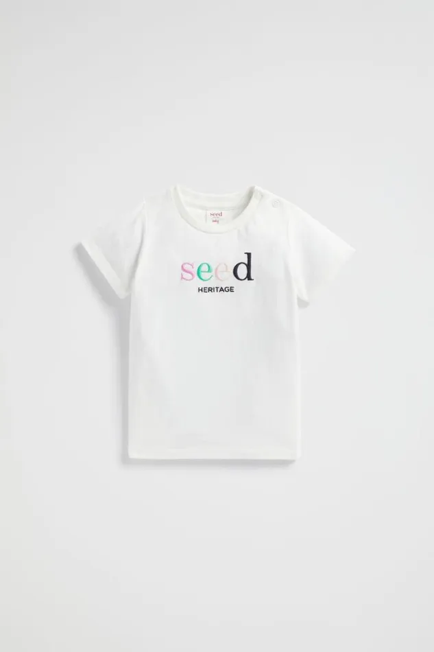 TShirts and Tops Baby Seed Heritage Core Logo Tee Canvas Multi