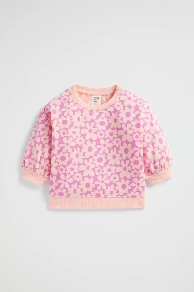 TShirts and Tops Baby Seed Heritage Floral Sweat Dusty Rose