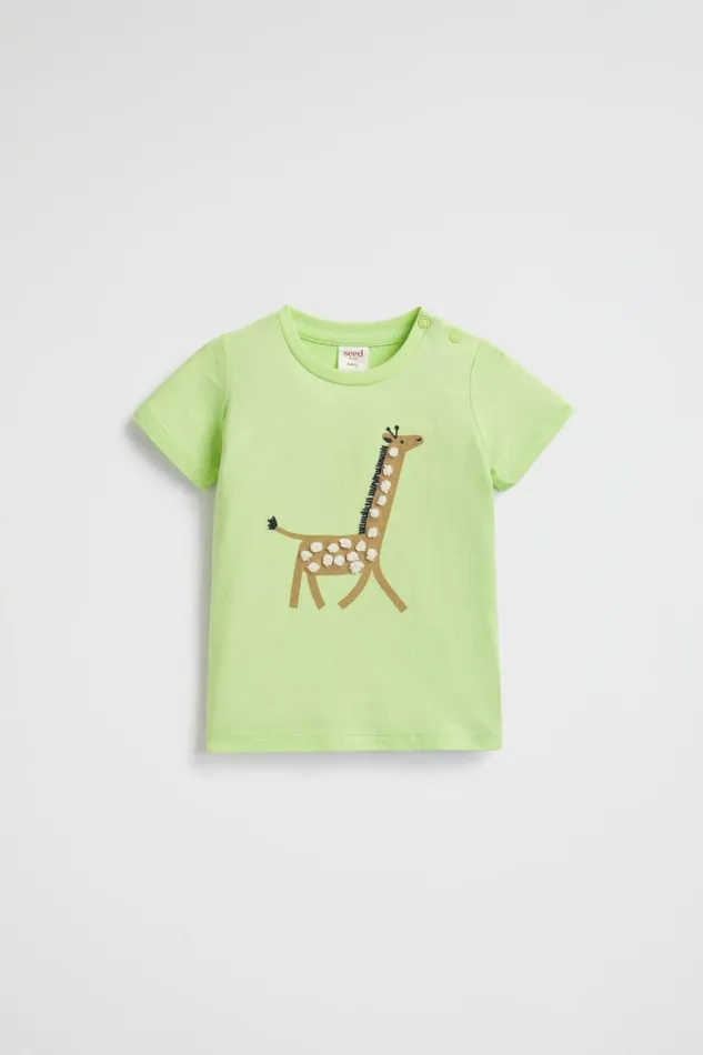 TShirts and Tops Baby Seed Heritage Giraffe Tee Key Lime