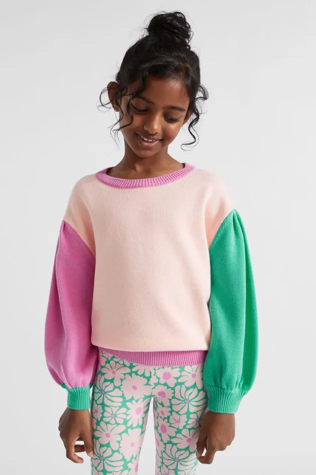 TShirts and Tops Girl Seed Heritage Colourblock Knit Multi