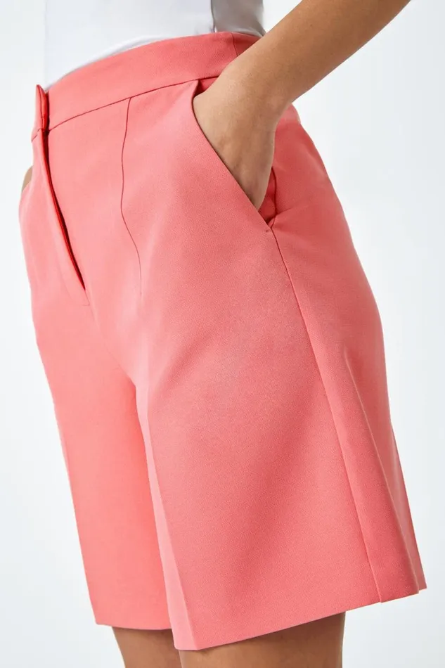 Tailored Bermuda Shorts Women Roman Coords