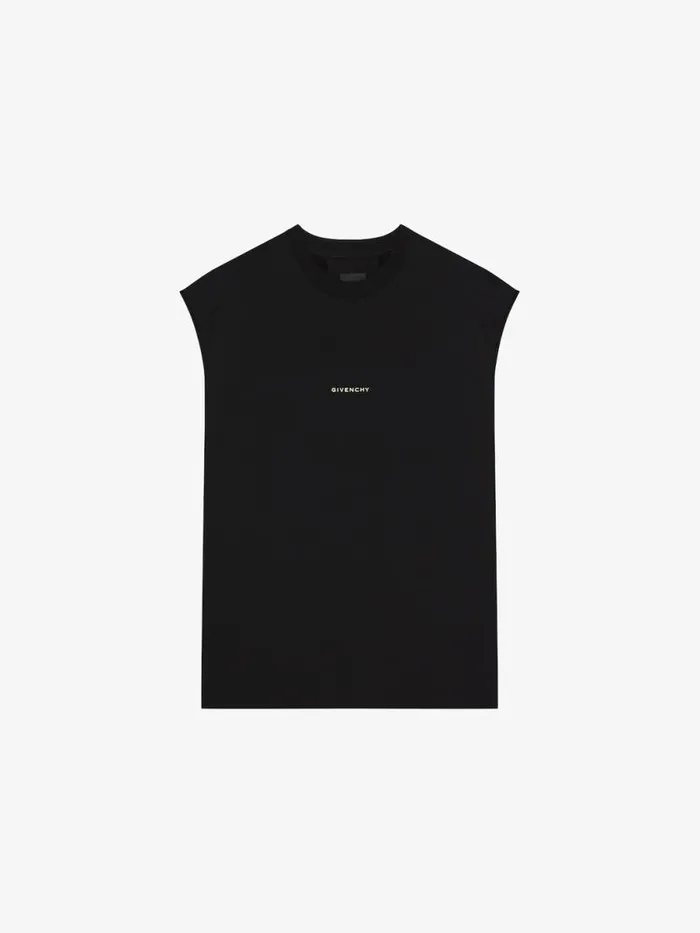 Tank Top In Cotton Tarot Black Men Givenchy TShirts