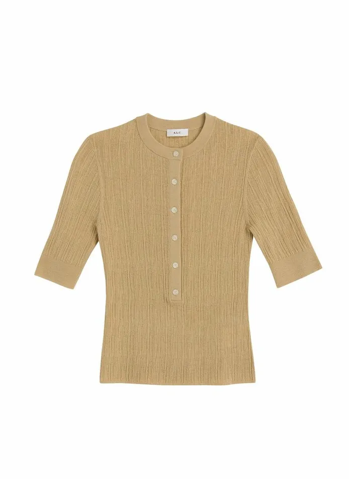 Tees and Tanks Women ALC Fisher Fine Cotton Knit Top Lark Tees and Tanks Women ALC Fisher Fine Cotton Knit Top Lark
