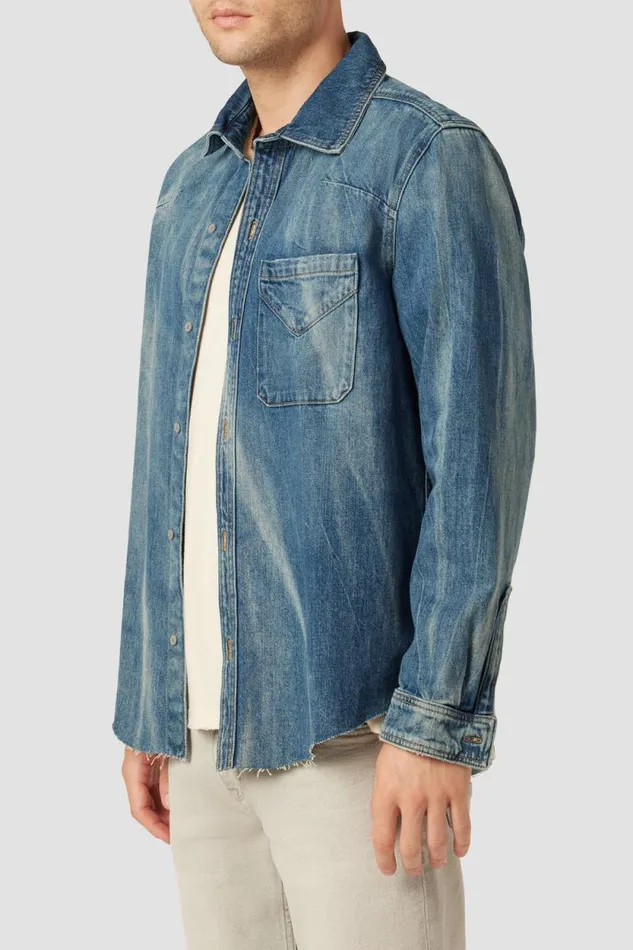 Tops and Sweaters Men Hudson Jeans Long Sleeve Shirt Extracted Indigo Tops and Sweaters Men Hudson Jeans Long Sleeve Shirt Extracted Indigo