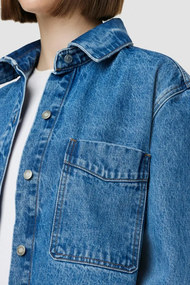Tops and Sweaters Women Hudson Jeans Oversized Shirt Jacket Goldenrod Tops and Sweaters Women Hudson Jeans Oversized Shirt Jacket Goldenrod