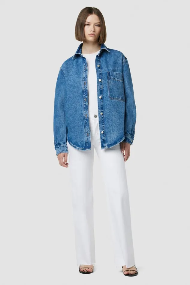 Tops and Sweaters Women Hudson Jeans Oversized Shirt Jacket Goldenrod Tops and Sweaters Women Hudson Jeans Oversized Shirt Jacket Goldenrod