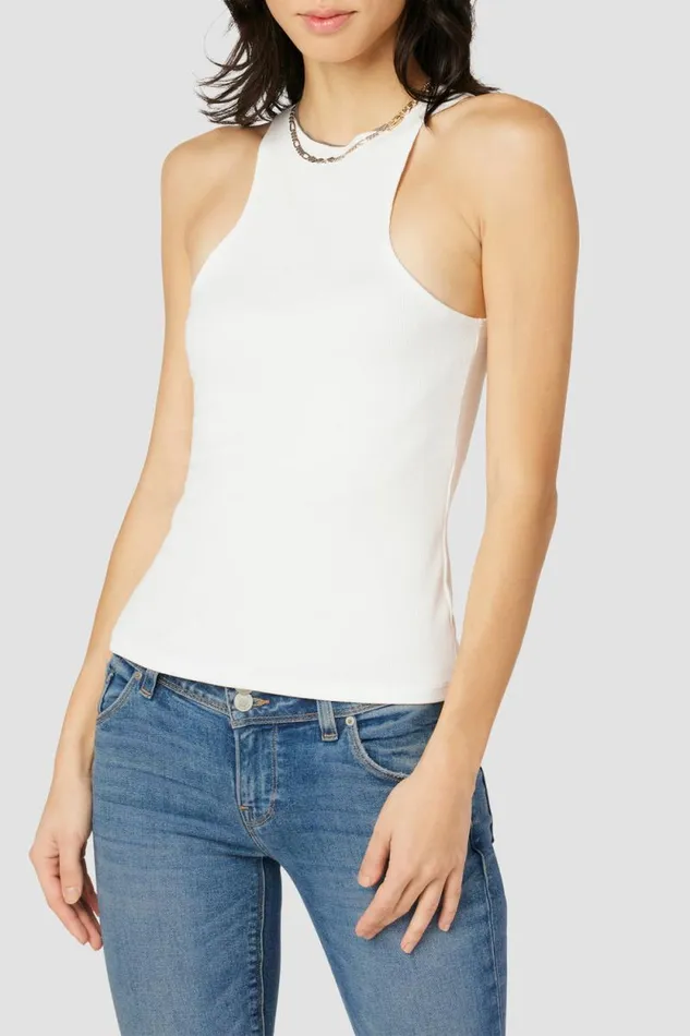 Tops and Sweaters Women Hudson Jeans Racer Tank Ecru