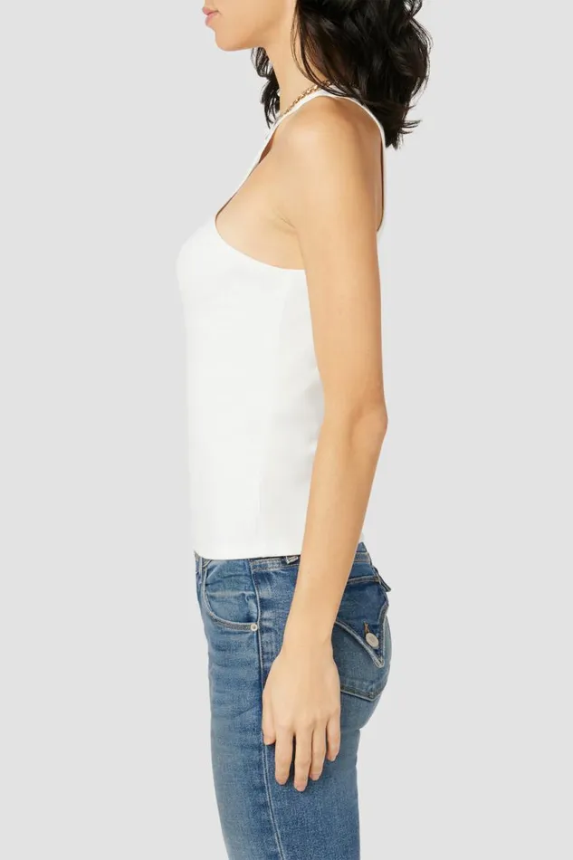 Tops and Sweaters Women Hudson Jeans Racer Tank Ecru Tops and Sweaters Women Hudson Jeans Racer Tank Ecru