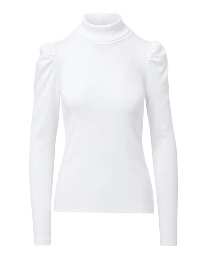 Tops and Tees Shop Veronica Beard Cedar Turtleneck White