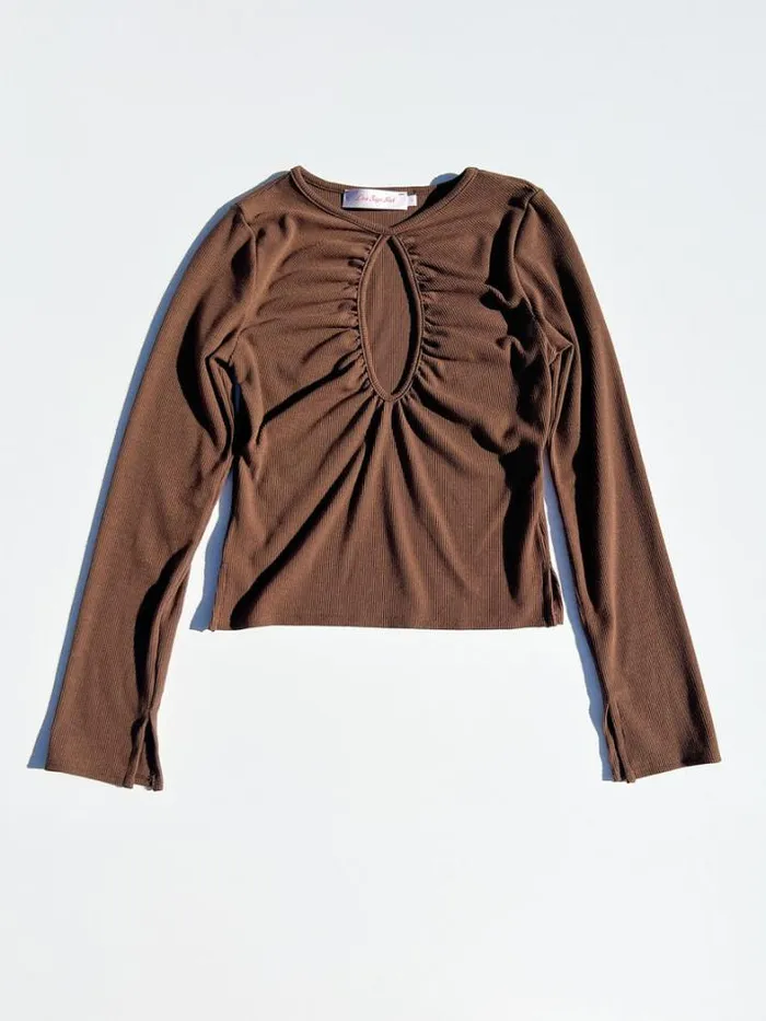 Tops Shop Lisa Says Gah Nora Keyhole Top