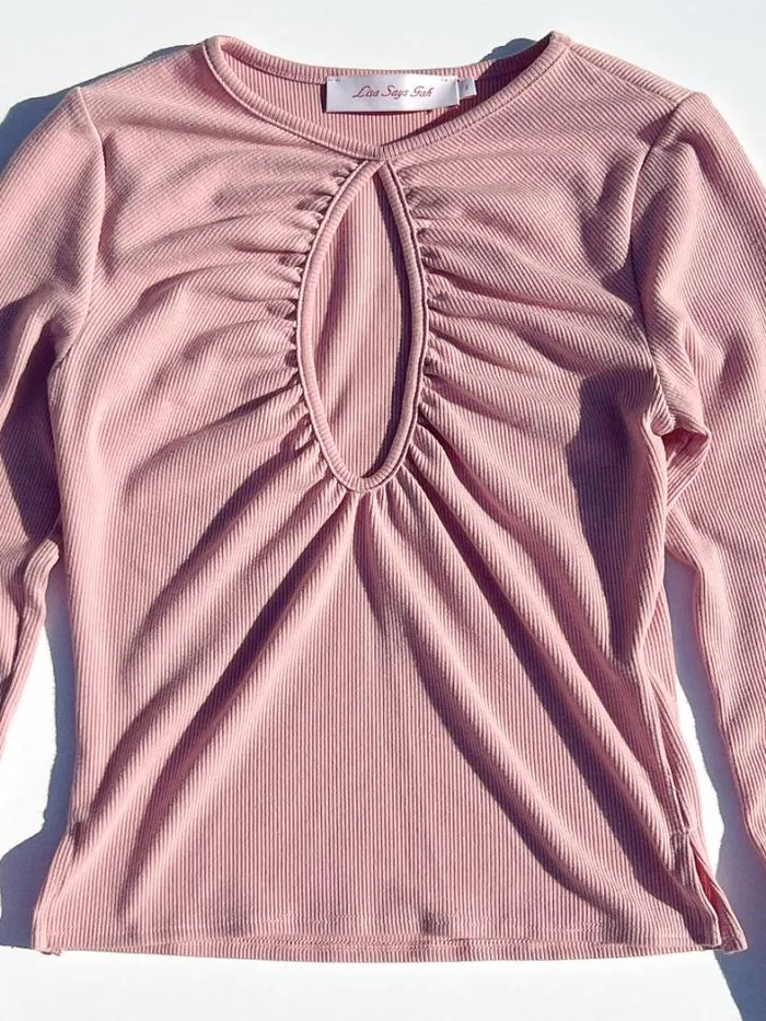 Tops Shop Lisa Says Gah Nora Keyhole Top