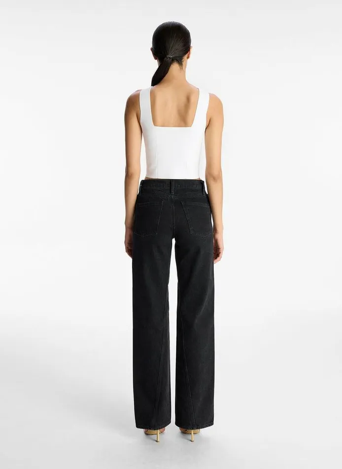 Tops Women ALC Jordana Compact Knit Top White Tops Women ALC Jordana Compact Knit Top White