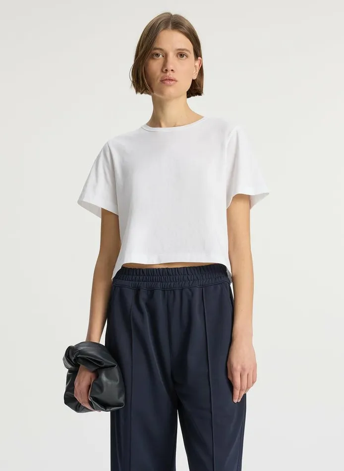 Tops Women ALC Julia Cotton Jersey Tee White