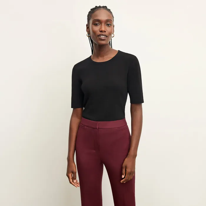 Tops Women The Choe Top 8211 Eco 365Knit Black M M LaFleur