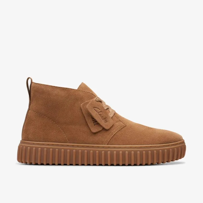 Torhill Desert Boot Cognac Suede Men Clarks Boots