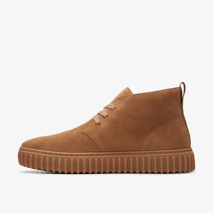 Torhill Desert Boot Cognac Suede Men Clarks Boots