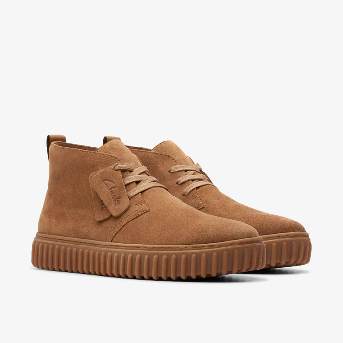 Torhill Desert Boot Cognac Suede Men Clarks Boots