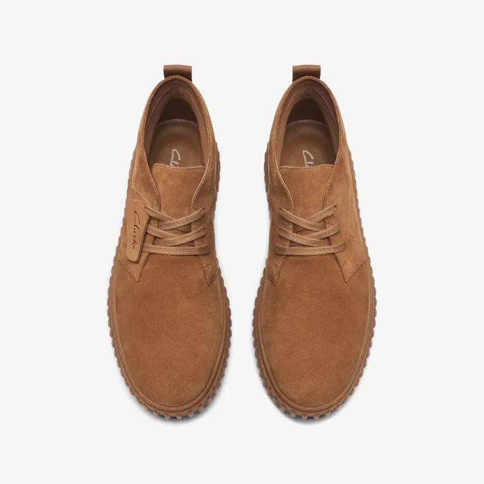 Torhill Desert Boot Cognac Suede Men Clarks Boots
