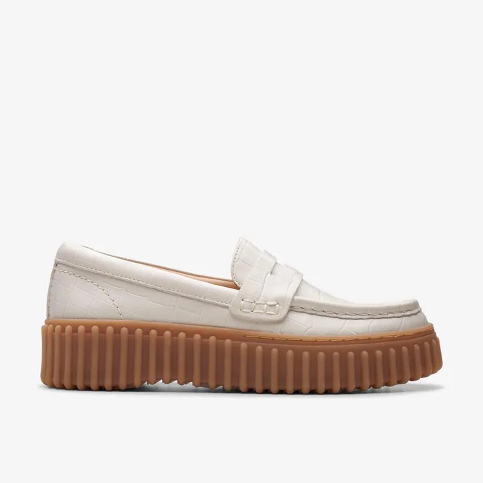 Torhill Penny Cream Interest Women Clarks SlipOns