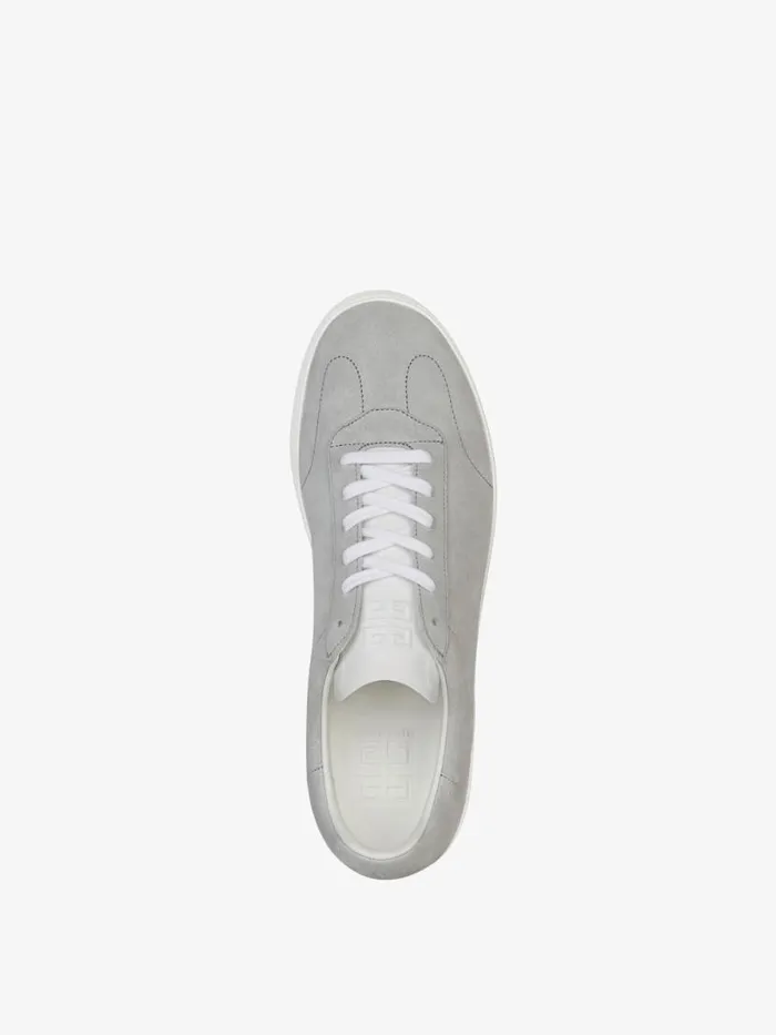 Town Sneakers In Suede Light Grey Men Givenchy Sneakers