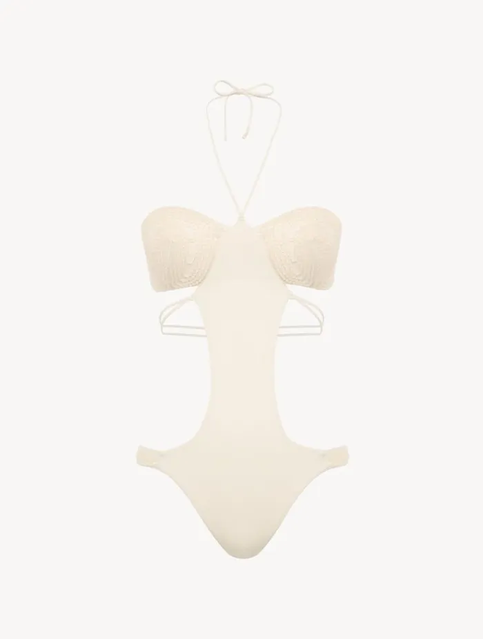 Trikini In Champagne With Beading Swim La Perla Bikinis
