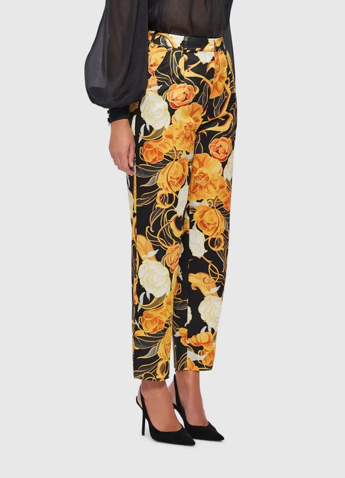 Two Piece Sets Women LEO LIN Harper Straight Leg Pants 8211 Adorn Print In Royal