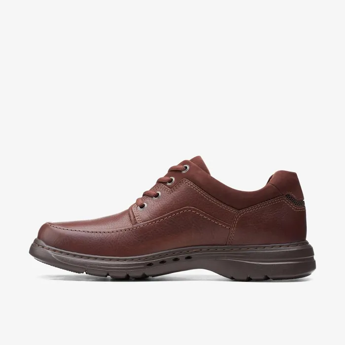 Un Brawley Lace Mahogany Leather Men Clarks Casual Dress Shoes