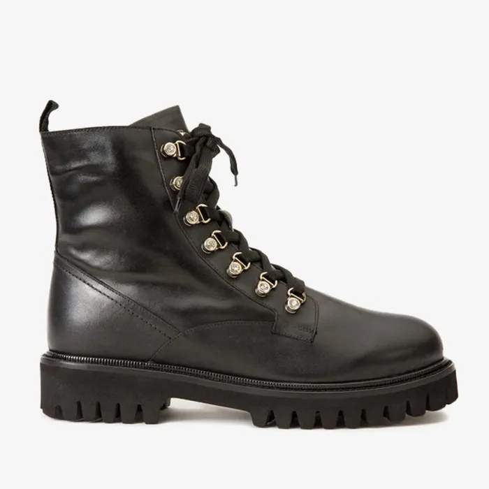Vinci Leather Boots and Booties The Russel Black Leather LaceUp Ankle Boot 8211 Women Vinci Leather Boots and Booties The Russel Black Leather LaceUp Ankle Boot 8211 Women