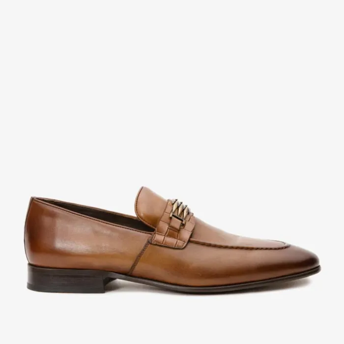 Vinci Leather Dress Shoes The Bogota Tan Leather Bit Loafer Shoe 8211 Men