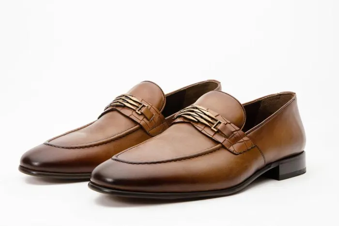 Vinci Leather Dress Shoes The Bogota Tan Leather Bit Loafer Shoe 8211 Men