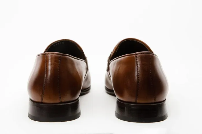 Vinci Leather Dress Shoes The Bogota Tan Leather Bit Loafer Shoe 8211 Men
