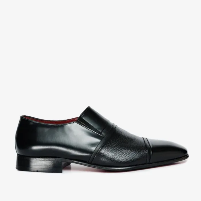 Vinci Leather Dress Shoes The Everest Black Leather Cap Toe Dress Loafer Shoe 8211 Men Vinci Leather Dress Shoes The Everest Black Leather Cap Toe Dress Loafer Shoe 8211 Men