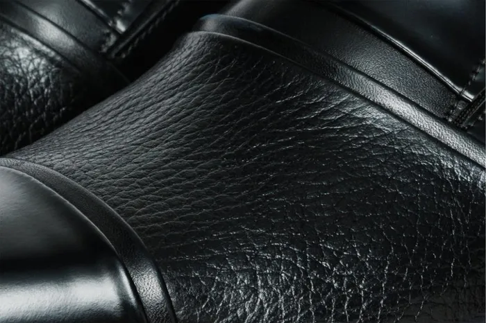 Vinci Leather Dress Shoes The Everest Black Leather Cap Toe Dress Loafer Shoe 8211 Men