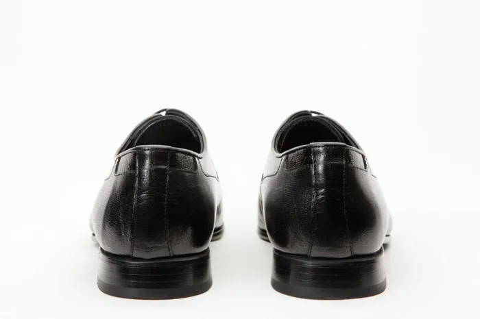 Vinci Leather Dress Shoes The Gardi Black Leather Derby Shoe 8211 Men