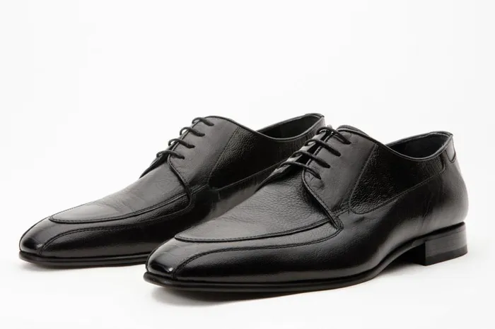 Vinci Leather Dress Shoes The Gardi Black Leather Derby Shoe 8211 Men