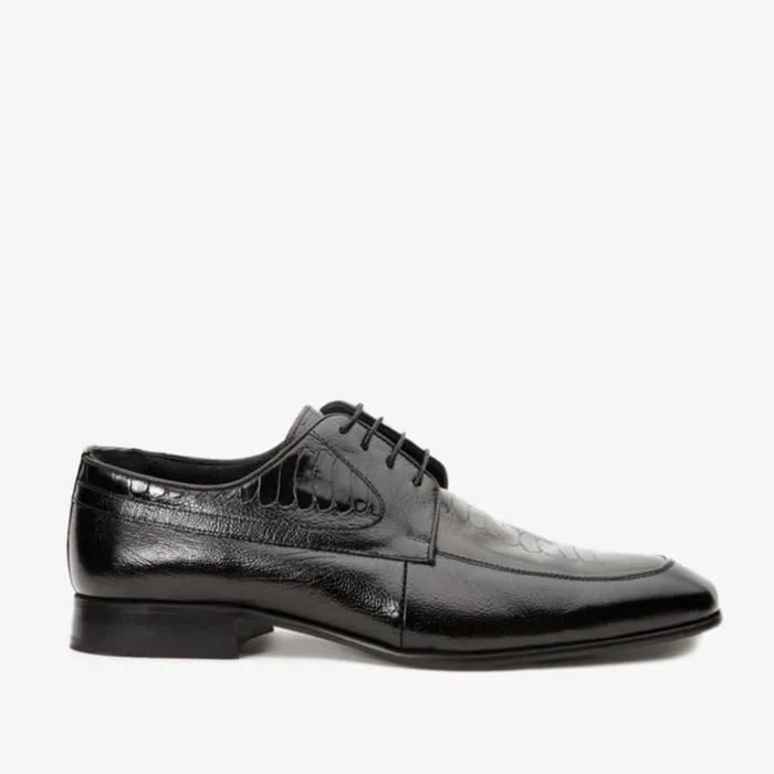 Vinci Leather Dress Shoes The Martin Black Leather Derby Shoe 8211 Men
